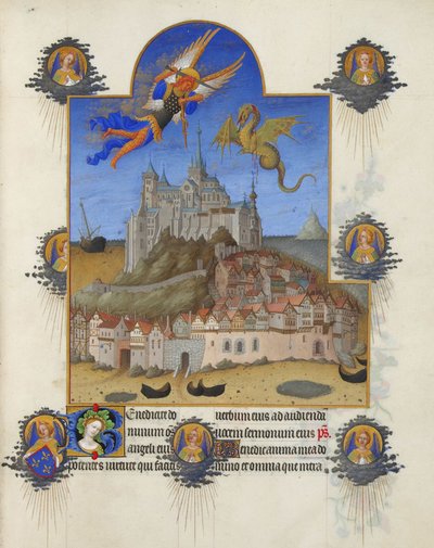 Très Riches Heures du Duc de Berry - Sankt Mikaels messe av Limbourg Brothers
