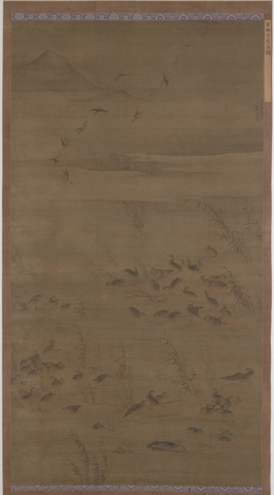 Gjess som stiger ned på Sands, Ming-dynastiet, 1621. av Lin Xue