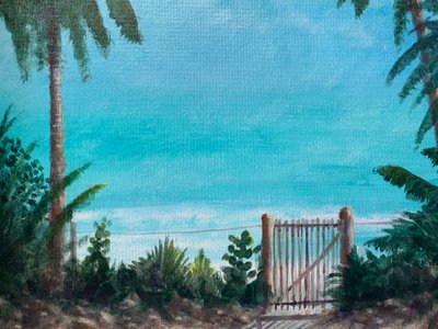 Strandstudio av Lincoln Seligman