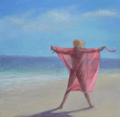 Rosa Sari på stranden av Lincoln Seligman