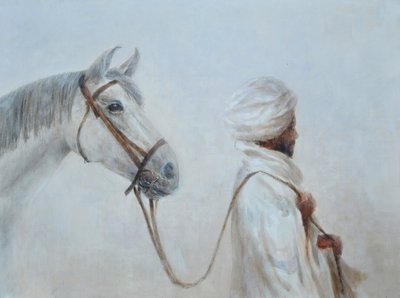 Ran ledende grå hest av Lincoln Seligman