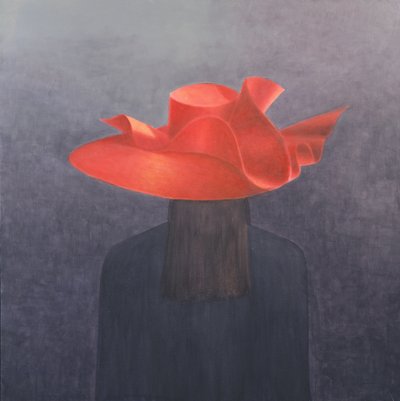 Red Hat, 2004 (akryl på lerret) av Lincoln Seligman