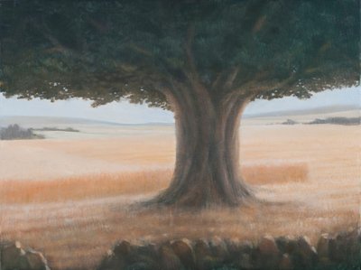 Tree, Holwell, 2012 (akryl på lerret) av Lincoln Seligman