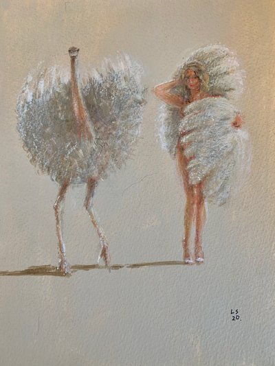 Ballett med hvit struts av Lincoln Seligman