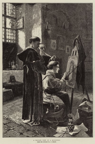 En privat utsikt i et kloster av Lionel Charles Henley