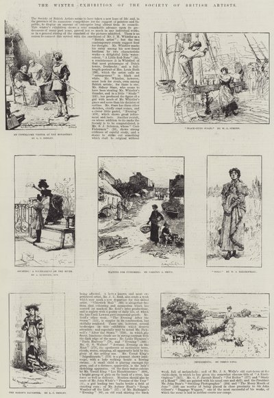 Vinterutstillingen til Society of British Artists av Lionel Charles Henley