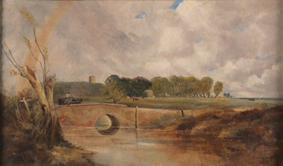 A Rainbow - Utsikt over Stour av Lionel Constable