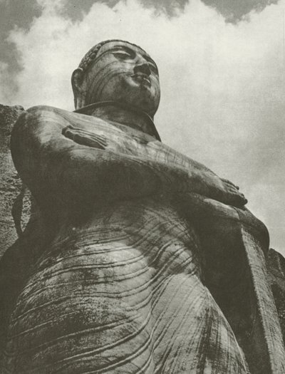Ananda, Gal-Vihare (s/hvitt bilde) av Lionel Wendt