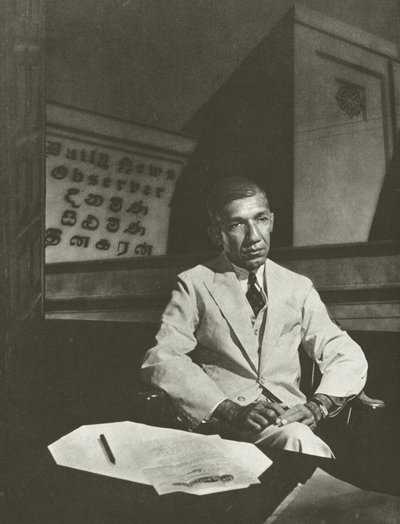 DR Wijewardene, Esq (s/hvitt bilde) av Lionel Wendt
