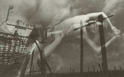 "Jeg hørte en stemme som jamret der skipene seilte" (s/hvitt-bilde) av Lionel Wendt
