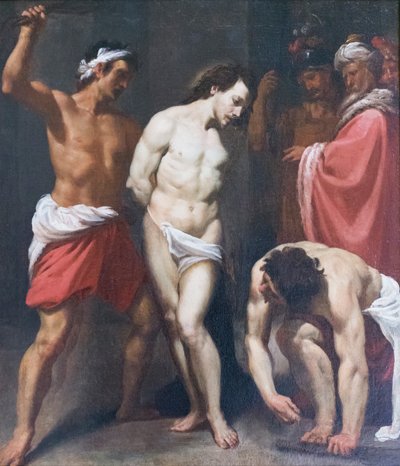 Flagellation of Christ, Leonello Spada (olje på lerret) av Lionello Spada