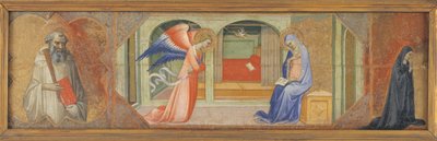 St. Benedict - Bebudelsen - En knelende nonne av Lippo di Andrea