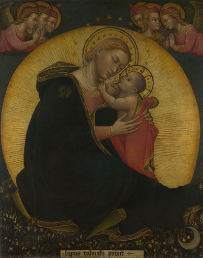 Ydmykhetens jomfru Madonna av ydmykheten, ca 1390 av Lippo di Dalmasio Scannabecchi