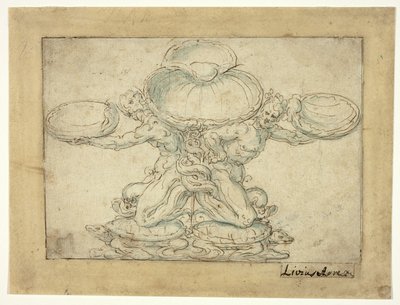 Design for en saltkjeller eller en bordfontene av Livio Agresti