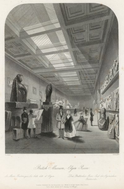 Elgin-rommet på British Museum av Llewellyn Jewitt