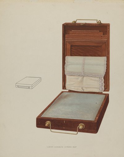 Pute-sham-holder, 1937. av Lloyd Charles Lemcke