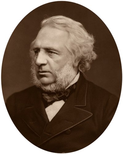 Sir Charles Reed, leder av London School Board, 1880. av Lock and Whitfield