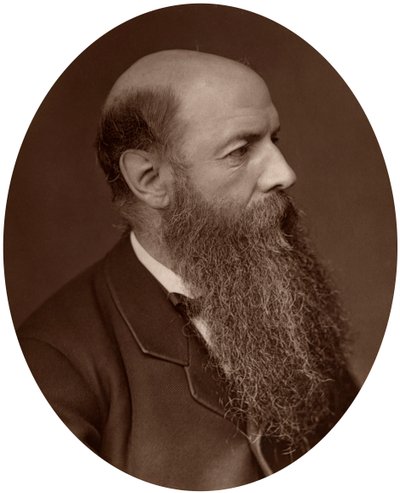 Sir Wilfrid Lawson , politiker, MP for Carlisle, 1882. av Lock and Whitfield