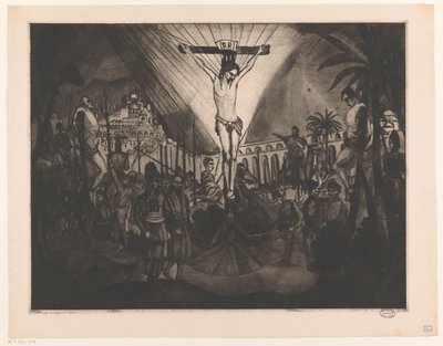 Golgata II (original tittel) av Lodewijk Schelfhout (signed by artist)