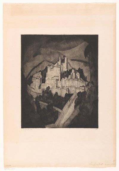 Les Angles I (original tittel) av Lodewijk Schelfhout (signed by artist)