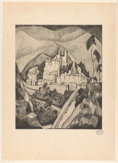 Les Angles I (original tittel på objekt) av Lodewijk Schelfhout (signed by artist)
