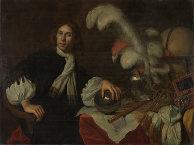 Posthumt portrett av Aucke Stellingwerff, admiral av Friesland, drept i 1665 ved Lowestoft av en kanonkule av Lodewijk van der Helst
