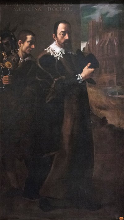 Portrett av Domenico Lanzoni (olje på lerret) av Lodovico (attr. to) Carracci