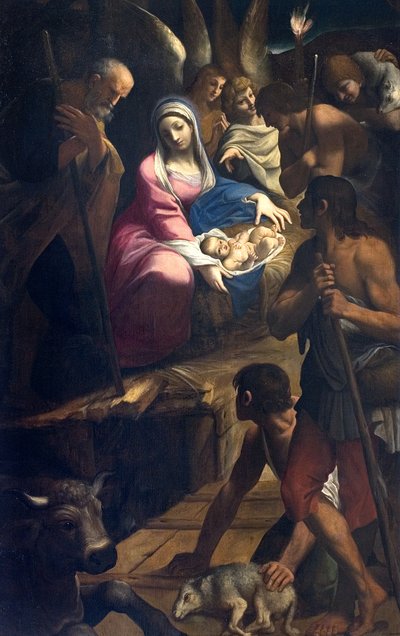 Tilbedelse av hyrdene av Lodovico Carracci