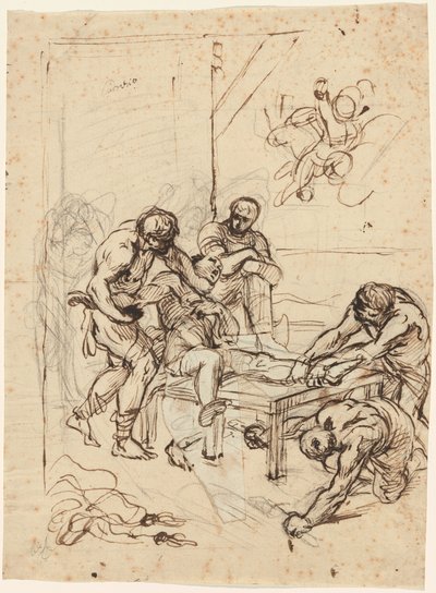 Saint Lawrences martyrium av Lodovico Carracci