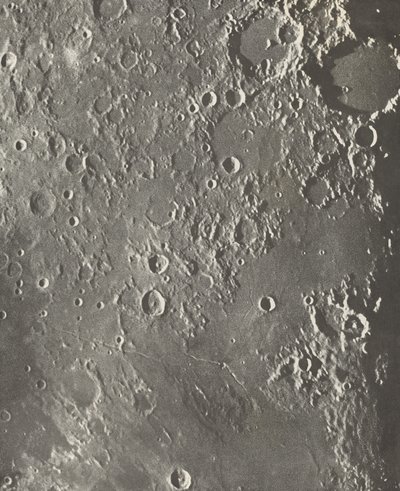 Photographie Lunaire Albategnius - Triesnecker - Manilius av Loewy et Puiseux