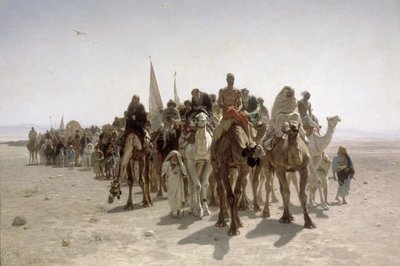 Pilegrimer drar til Mekka av Léon Belly