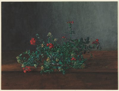 Stilleben med ville blomster av Léon Bonvin