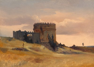 Graven til Caecilia Metella, ca. 1830. av Léon François Antoine Fleury
