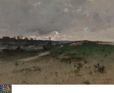 Landskap nær Saint-Jean-le-Thomas (Normandie) av Leon Germain Pelouse