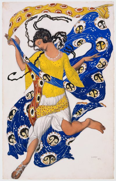 Sommerfuglen (kostymedesign for Anna Pavlova) av Léon Nikolaievitch Bakst