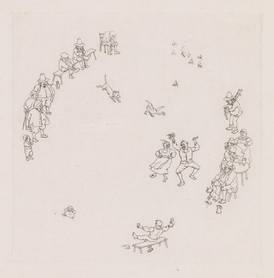 Revelers Ribauds et Ribaudes. av Léonce Justin Alexandre Petit