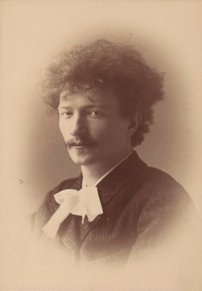 Portrett av komponisten Ignacy Jan Paderewski 1860-1941, 1890. av London . Photo studio Elliott and