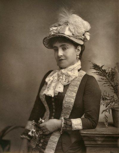Adelina Patti, italiensk operadiva, 1882. av London Stereoscopic and Photographic Co