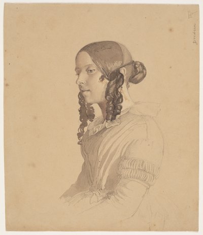 Kvinneportrett (Helene v. Germadt) av Lorenz Frølich