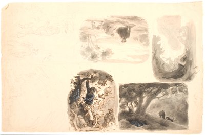 Illustrasjonssudkast av Lorenz Frølich