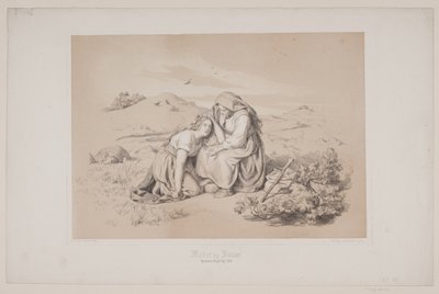 Mor og datter, s. 289, illustrasjon for Christian Winthers "Flight of the Deer" av Lorenz Frølich