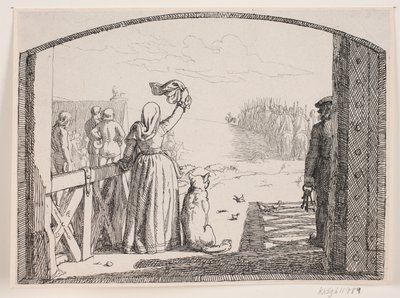 Illustrasjon til Adam Oehlenschlägers dikt «De to kirketårnene» av Lorenz Frølich