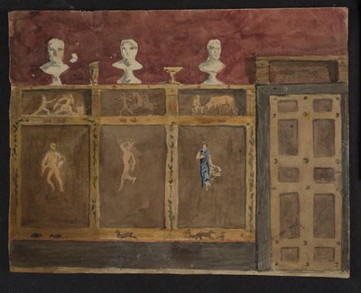 Veggdekorasjoner til Valhøj 1838/1839 av Lorenz Frølich