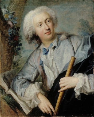Fløytespilleren, 1734. av Lorenz Pasch the Elder