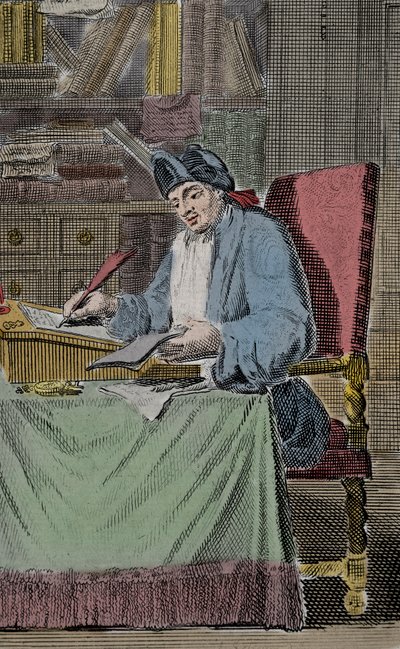 Portrett av Hercules Savinien Cyrano dit Cyrano de Bergerac, fransk forfatter av Lorenz Scherm