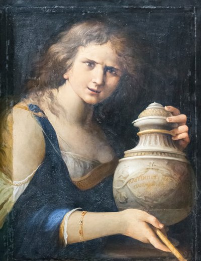 Omkring trollkvinnen av Lorenzo (1580 1654) Garbieri