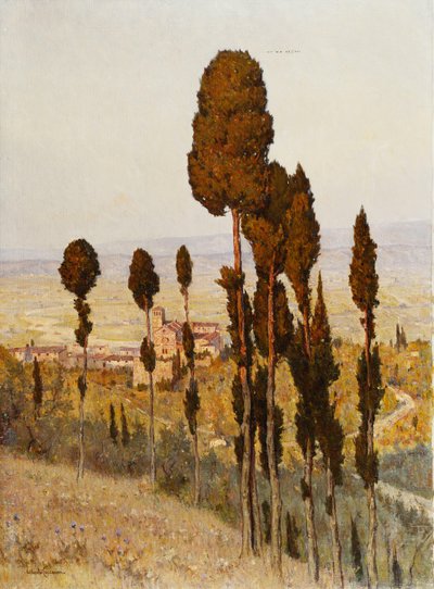 San Francesco, Assisi (olje på lerret) av Lorenzo Cecconi