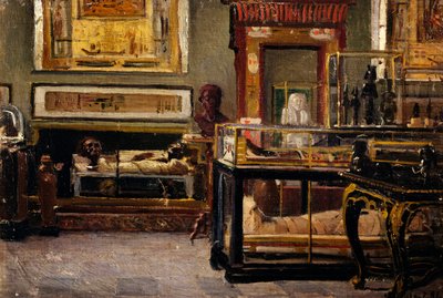 Hall of Egyptian Museum i Torino av Lorenzo Delleani