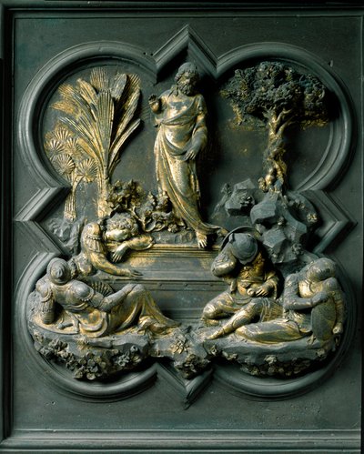 The Resurrection of Christ, nittende panel av norddørene til dåpskapellet i San Giovanni av Lorenzo Ghiberti