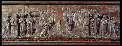 The Shrine of St. Zenobius, detalj av relieffet, ca. 1432-42 bronse detalj av 97641 av Lorenzo Ghiberti
